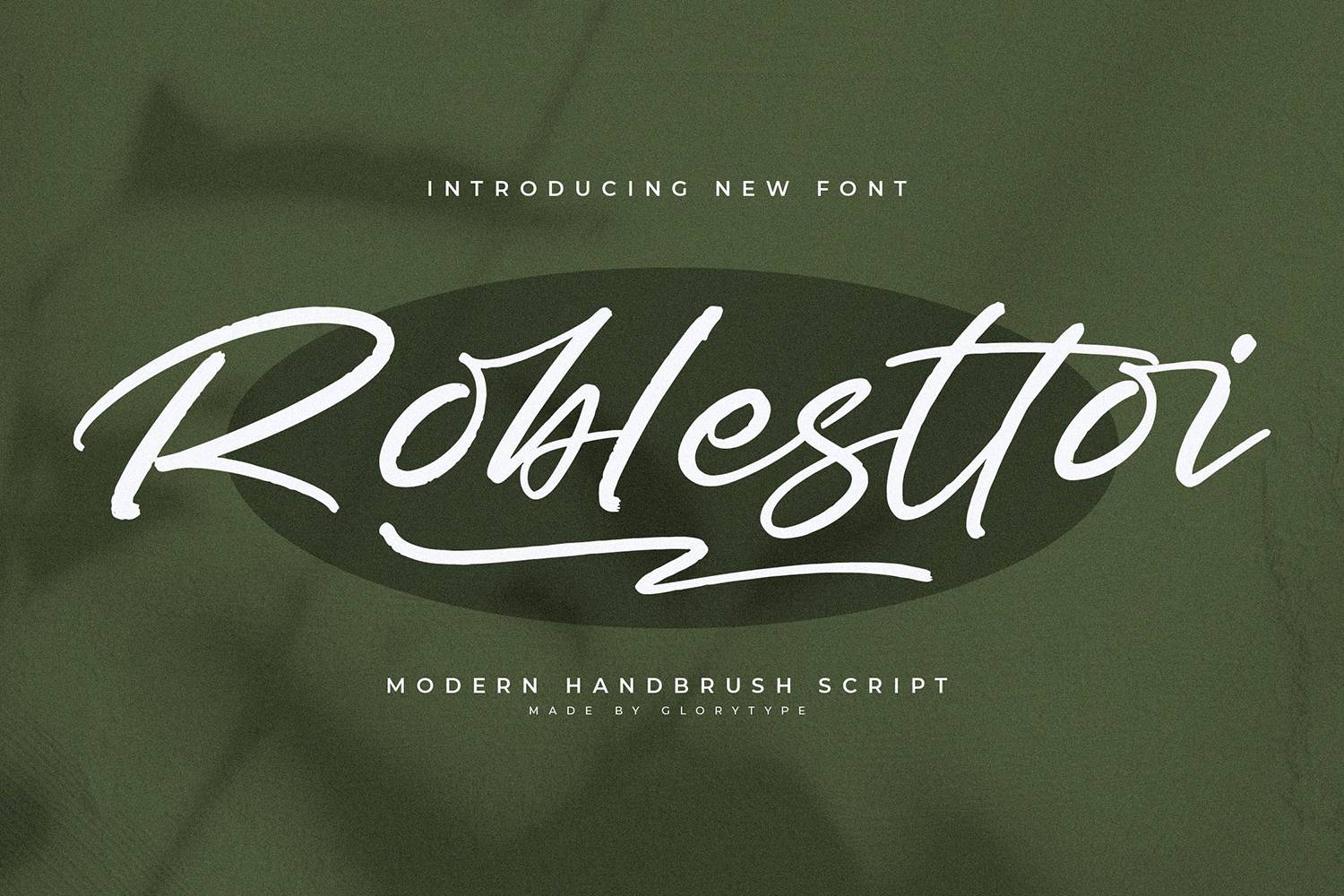 Roblesttoi Font sample