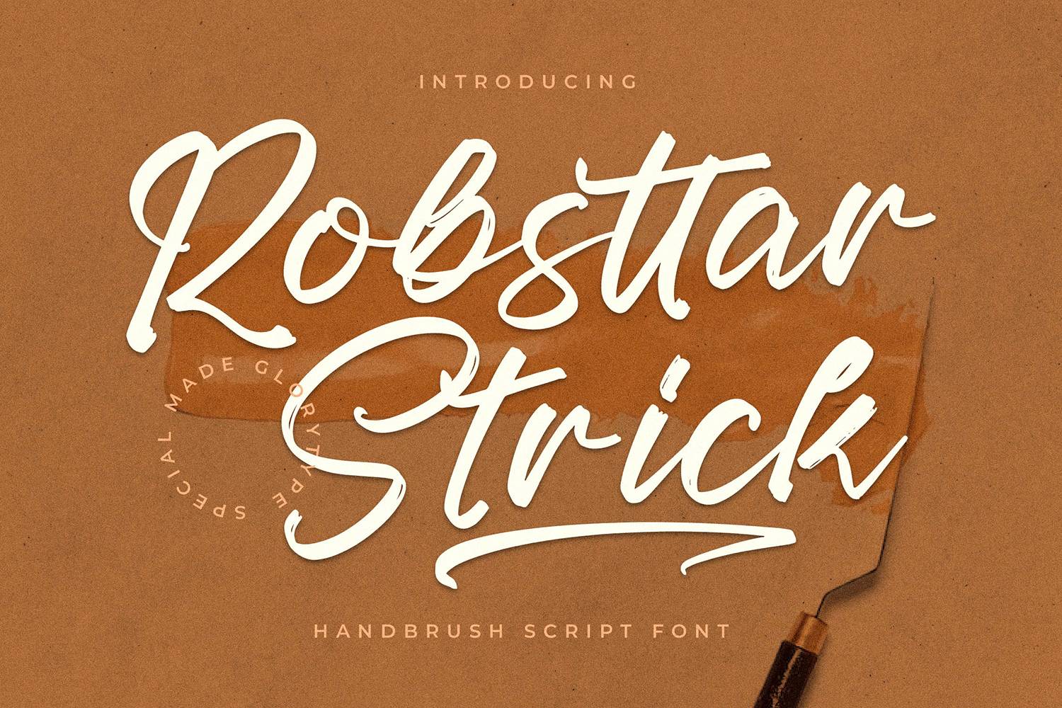 Robsttar Strick Font sample