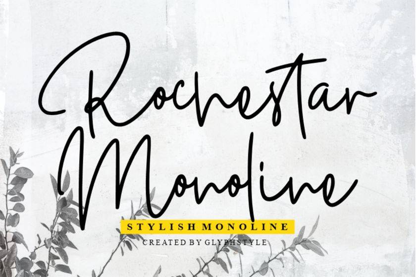 Rochestar Font sample
