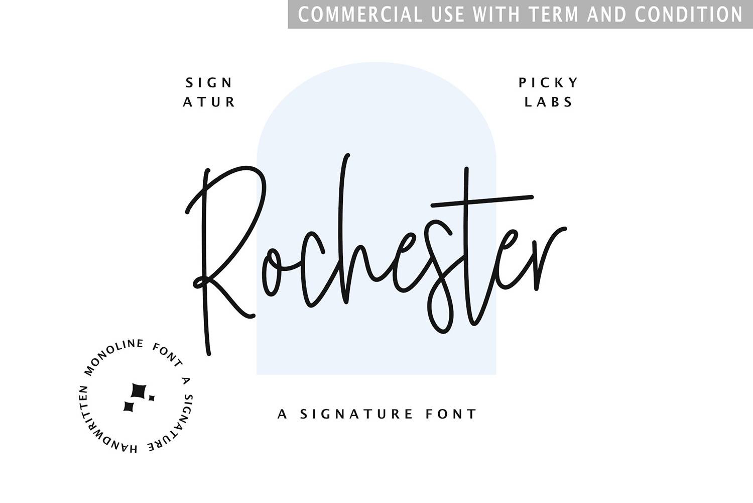 Rochester Signature Font sample