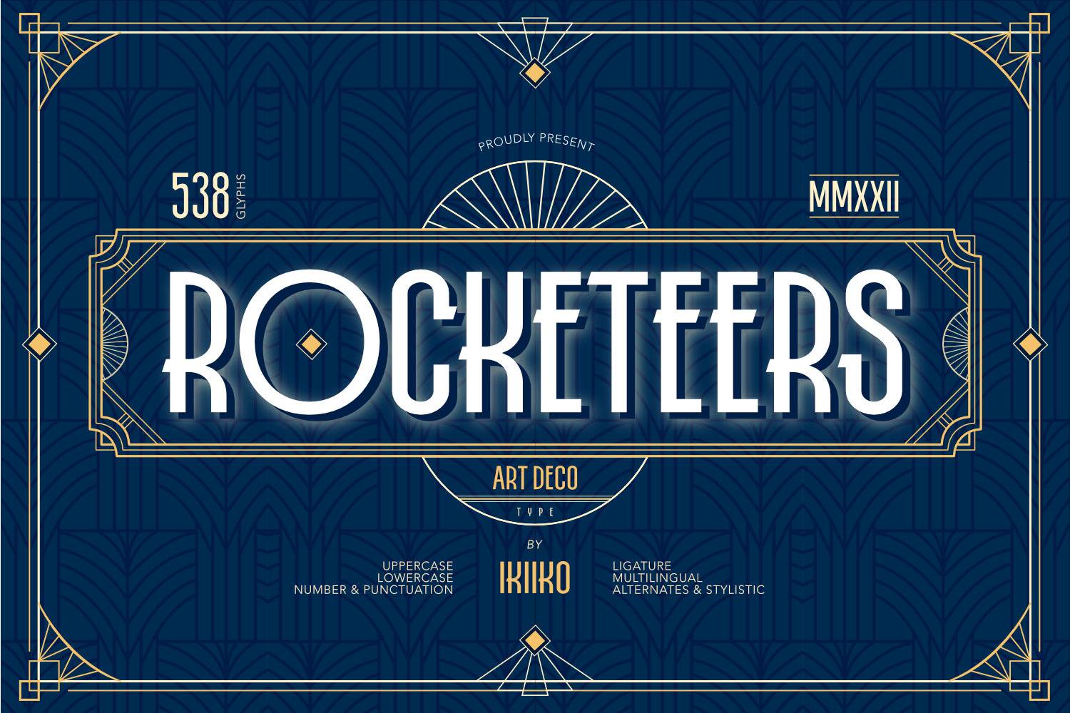 Rocketeers Font sample