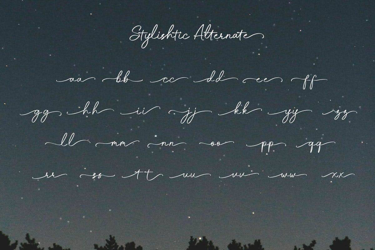 Rocketto Stylish Handwritten sample