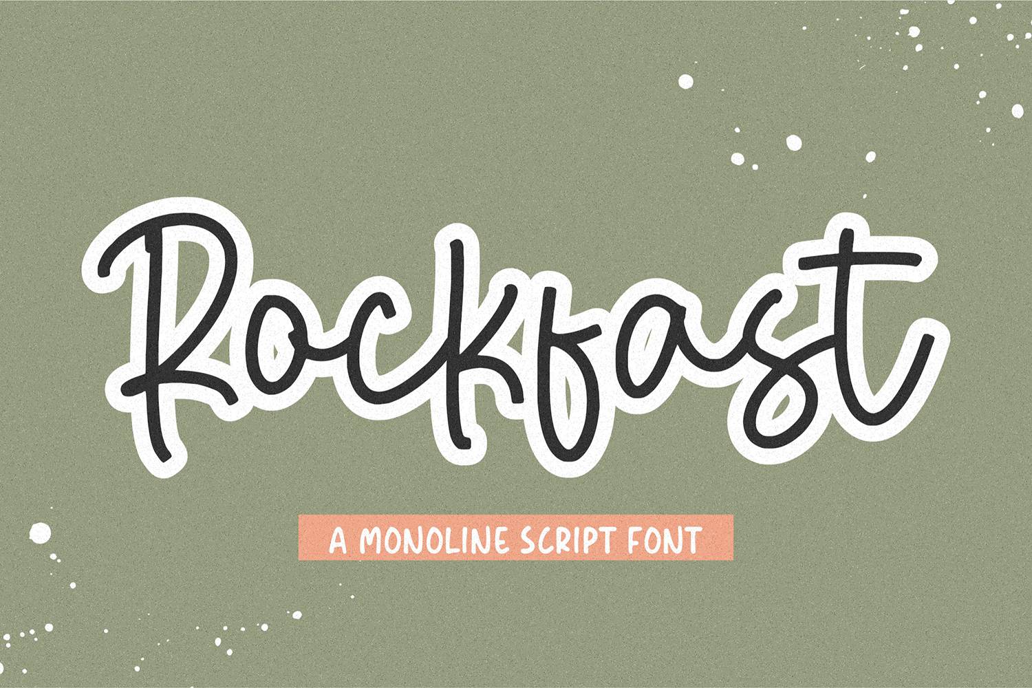 Rockfast Font sample
