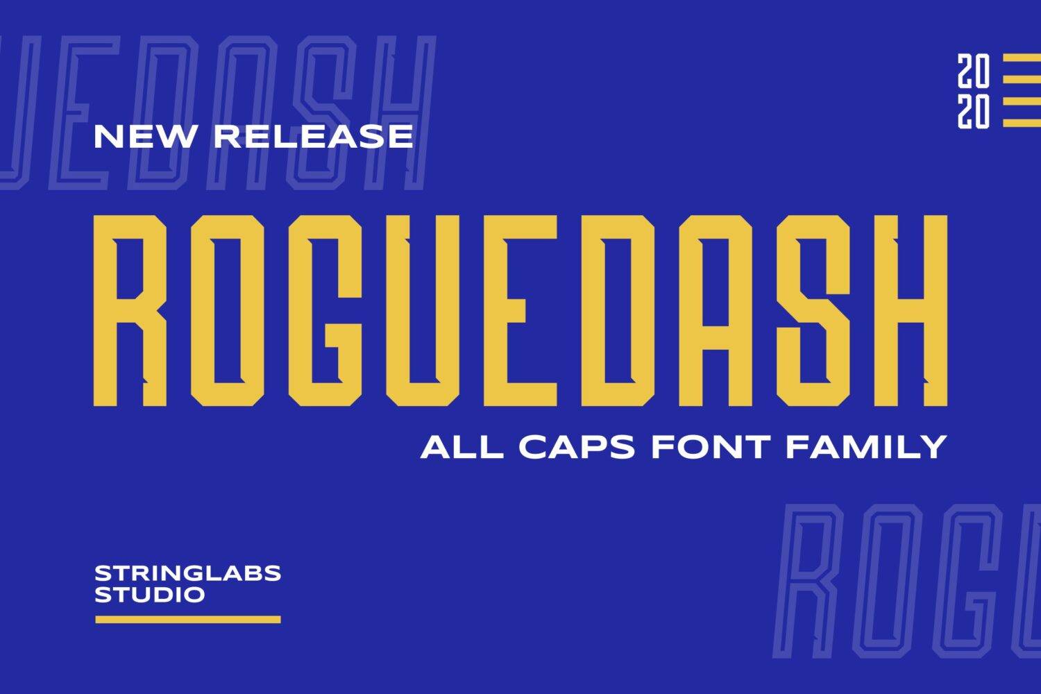 Roguedash Font sample