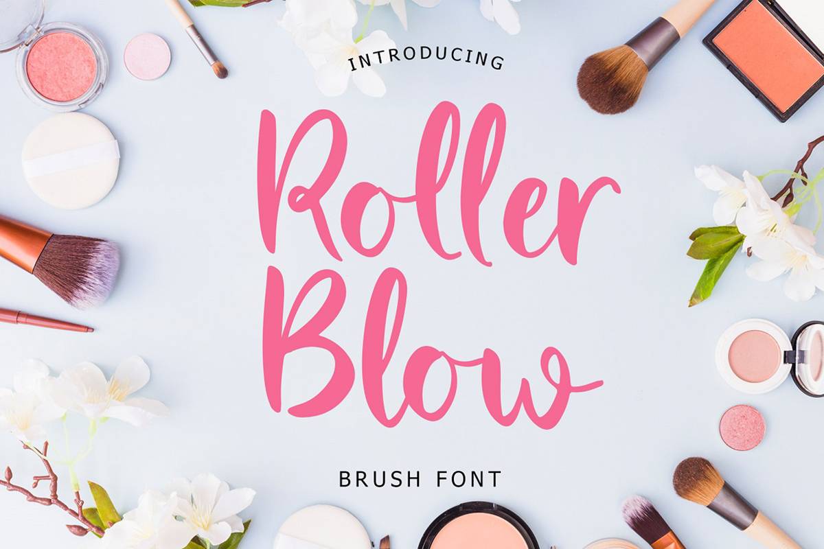 Roller Blow Font sample