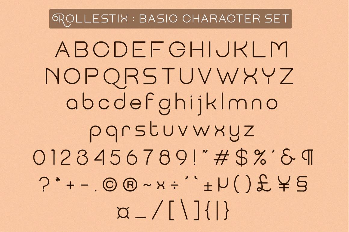 Rollestix Font sample