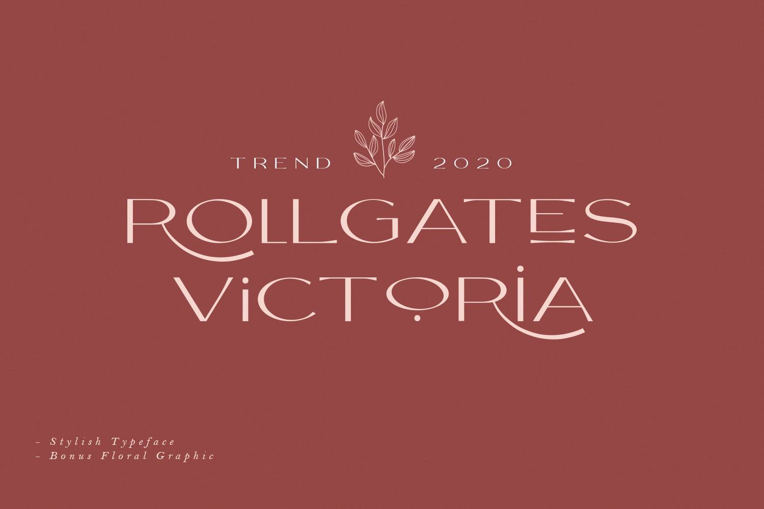 Rollgates Victoria Demo Font sample