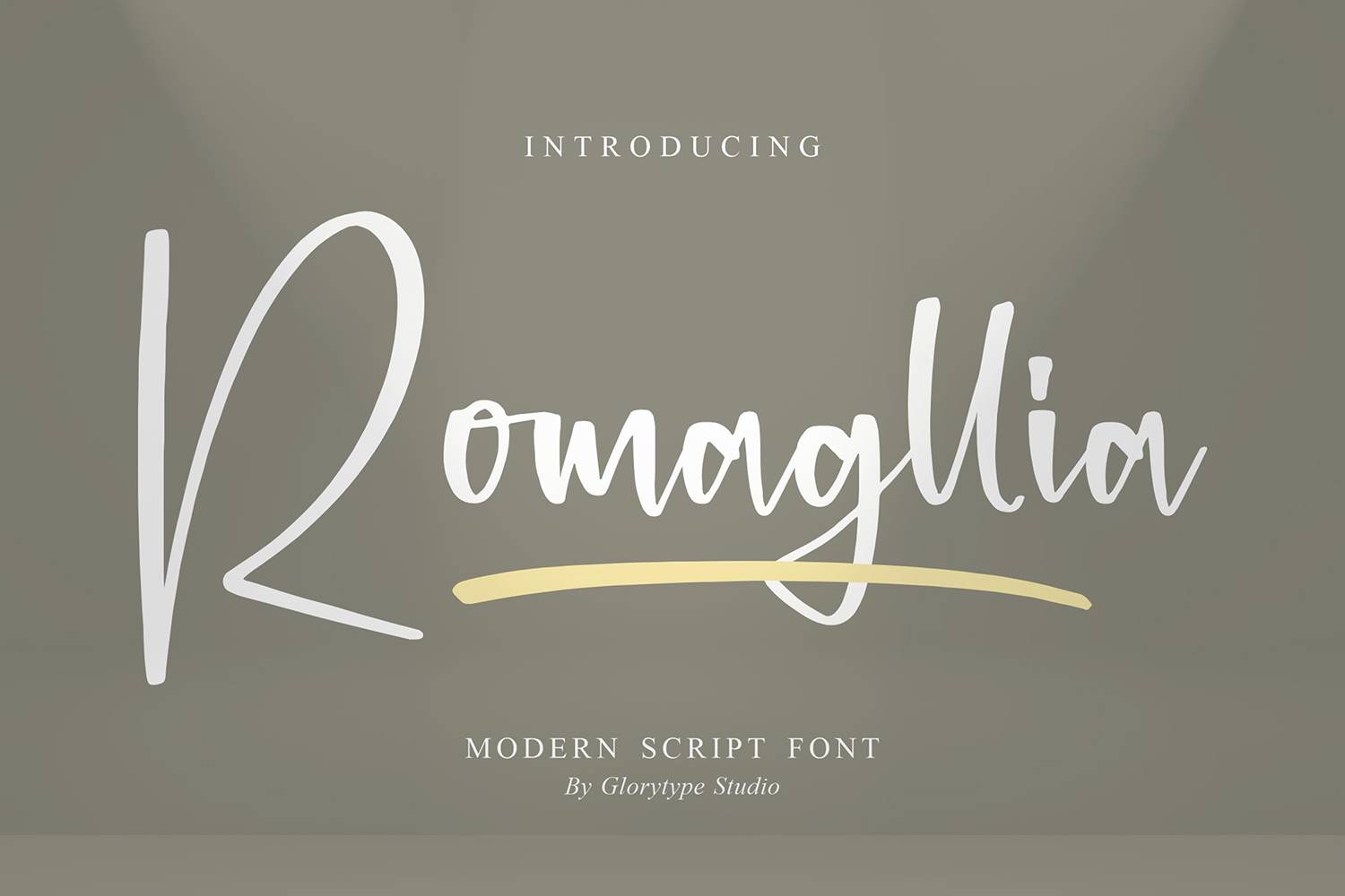 Romagllia Font sample