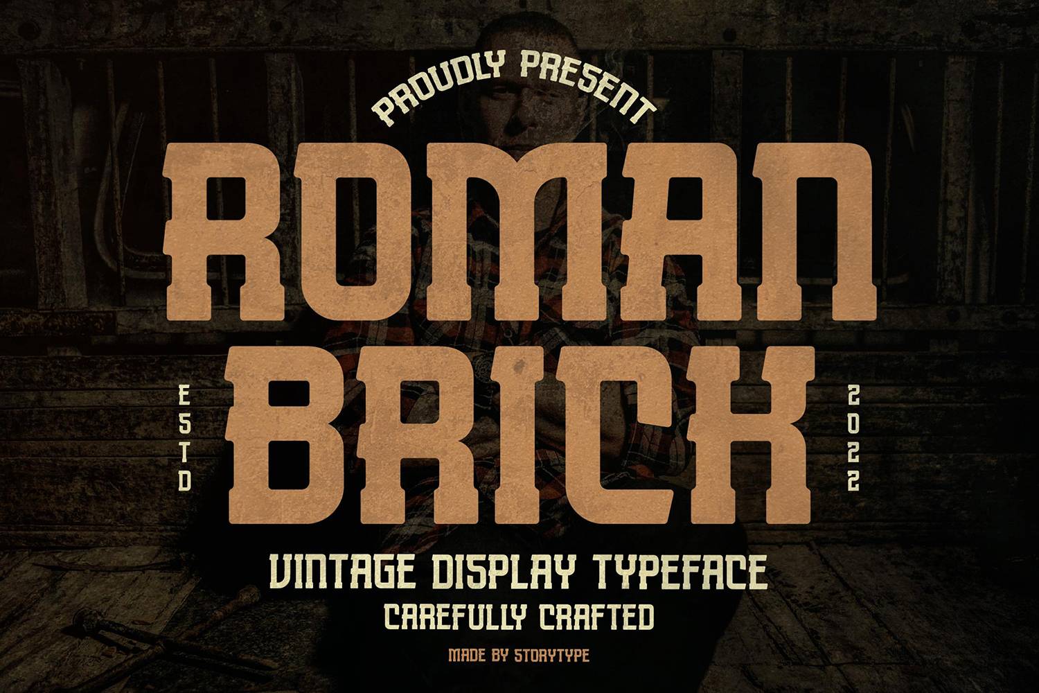 Roman Brick Font sample