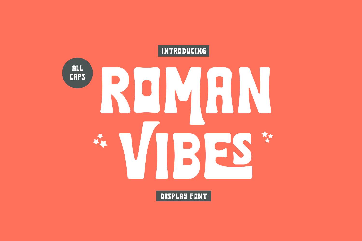 Roman Vibes Font sample