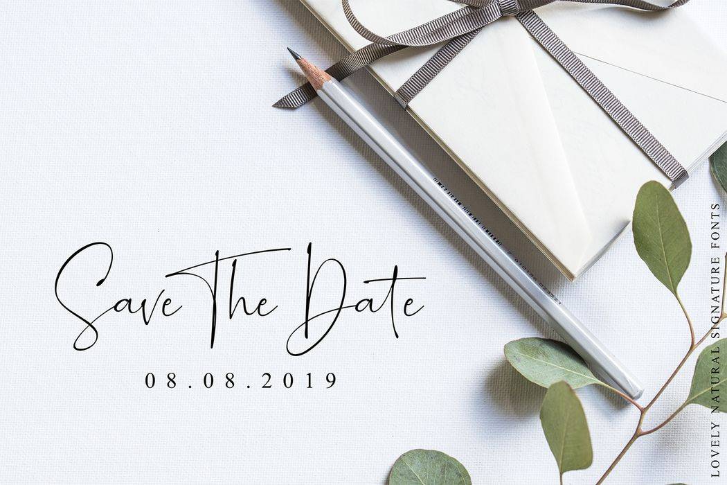 Romantically Font sample