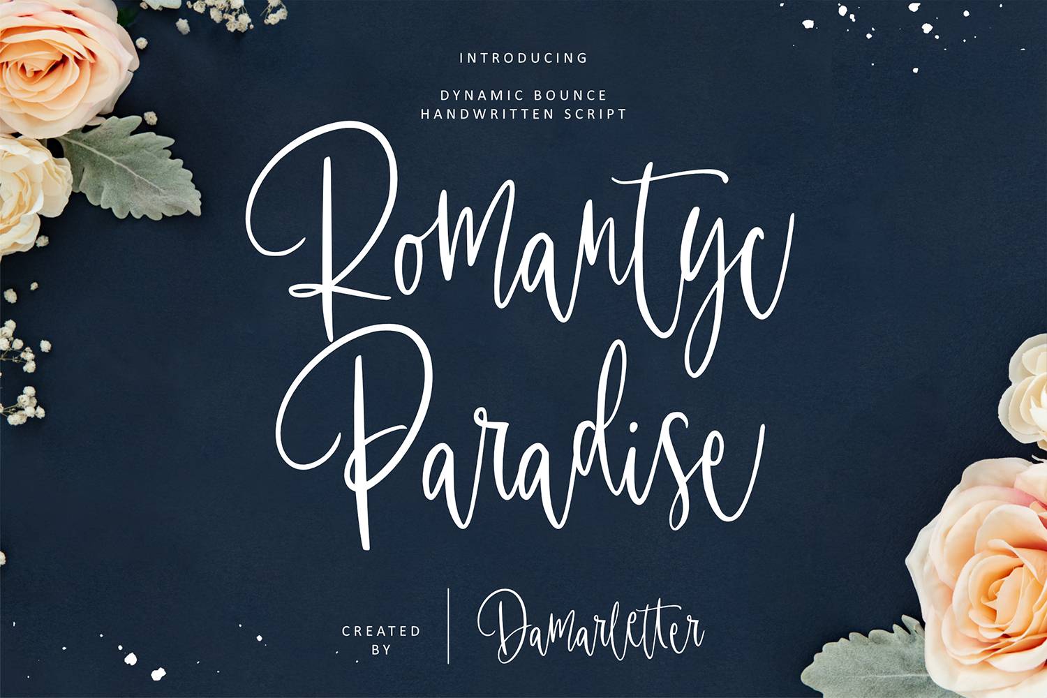 Romantyc Paradise Font sample