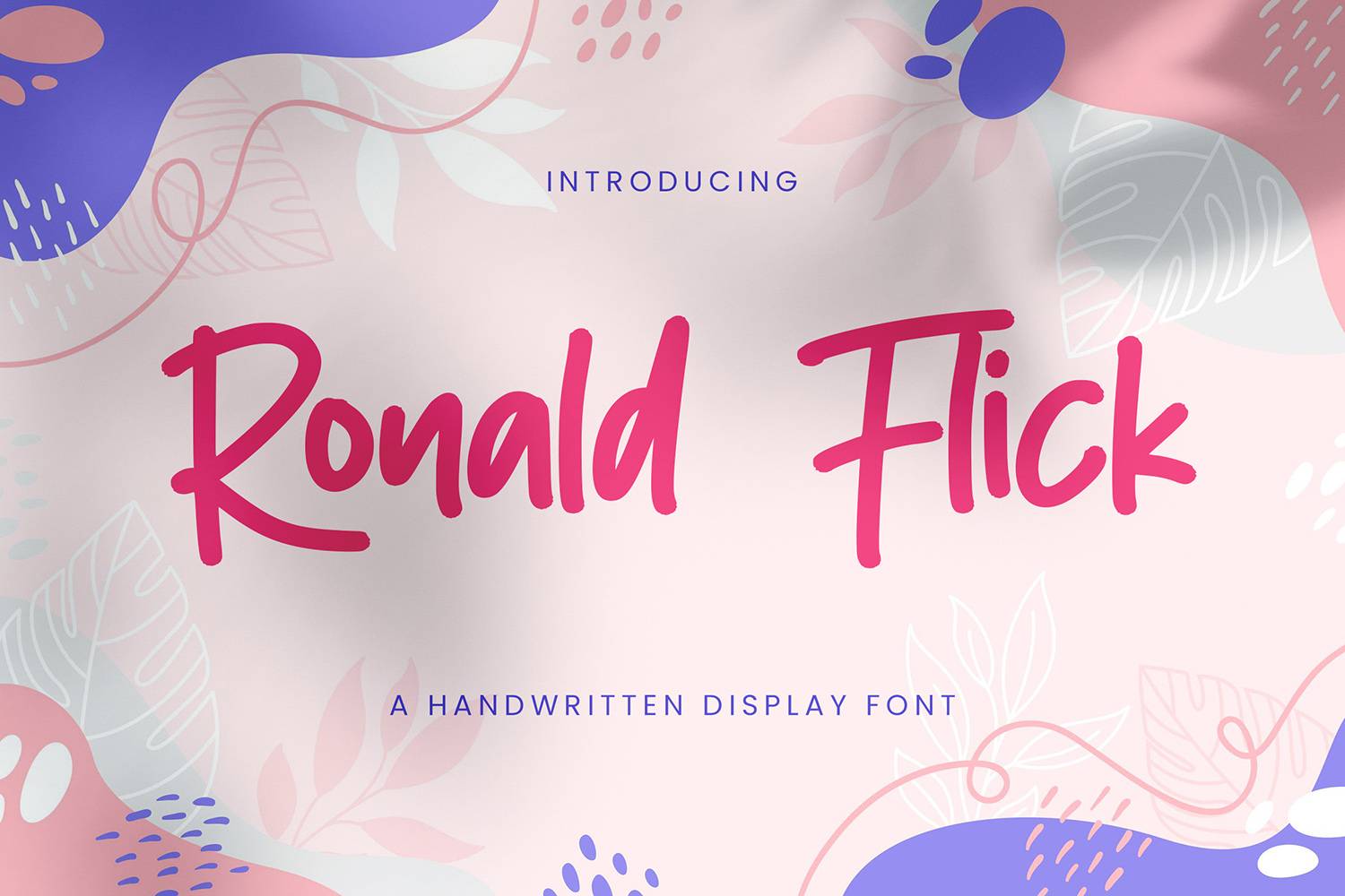 Ronald Flick Font sample
