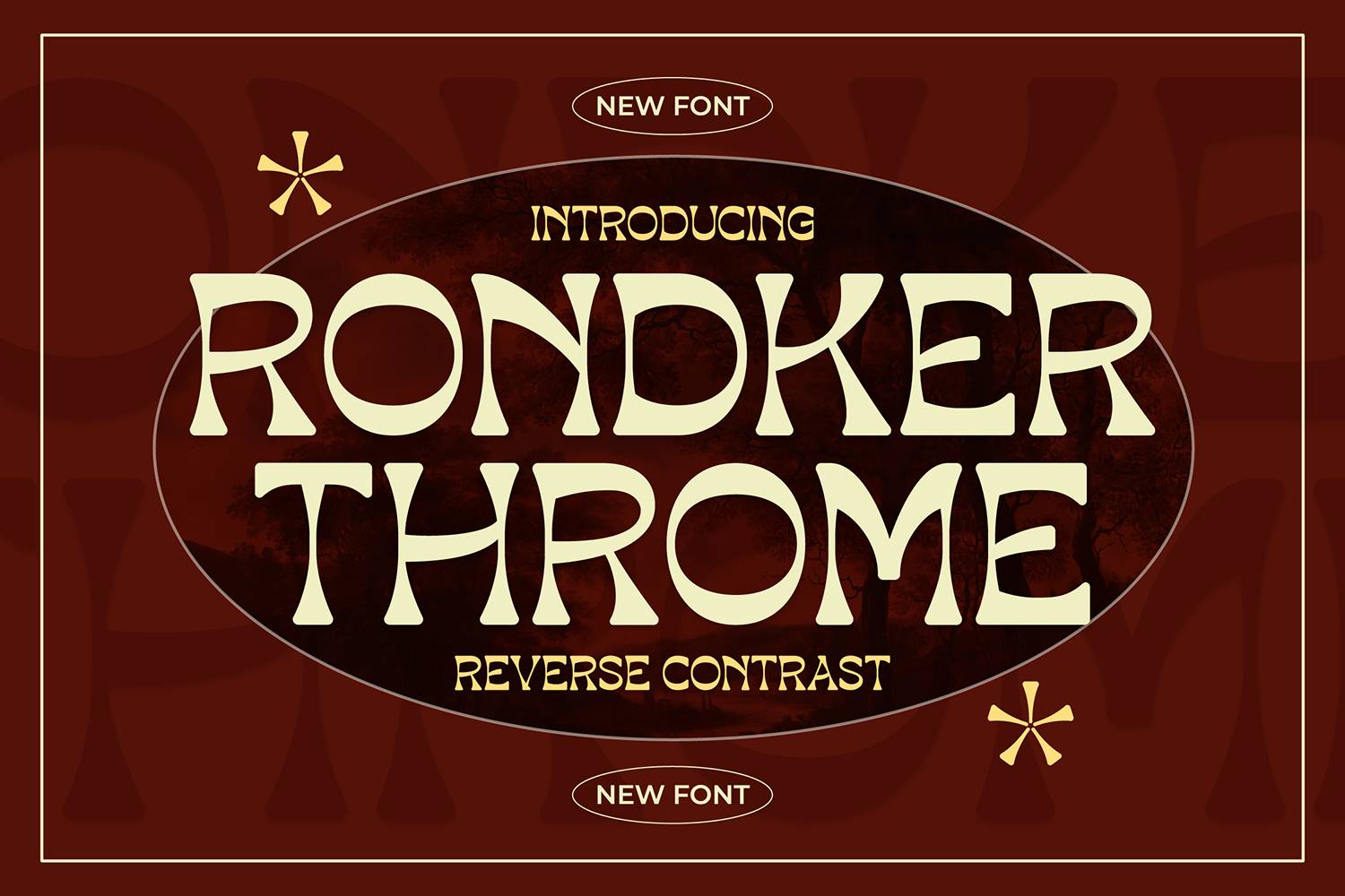 Rondker Throme Font sample