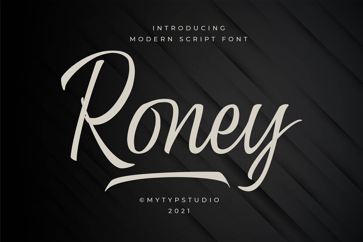 Roney Font sample