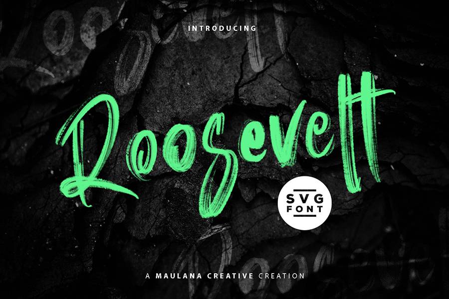 Roosevelt Brush Font Demo sample