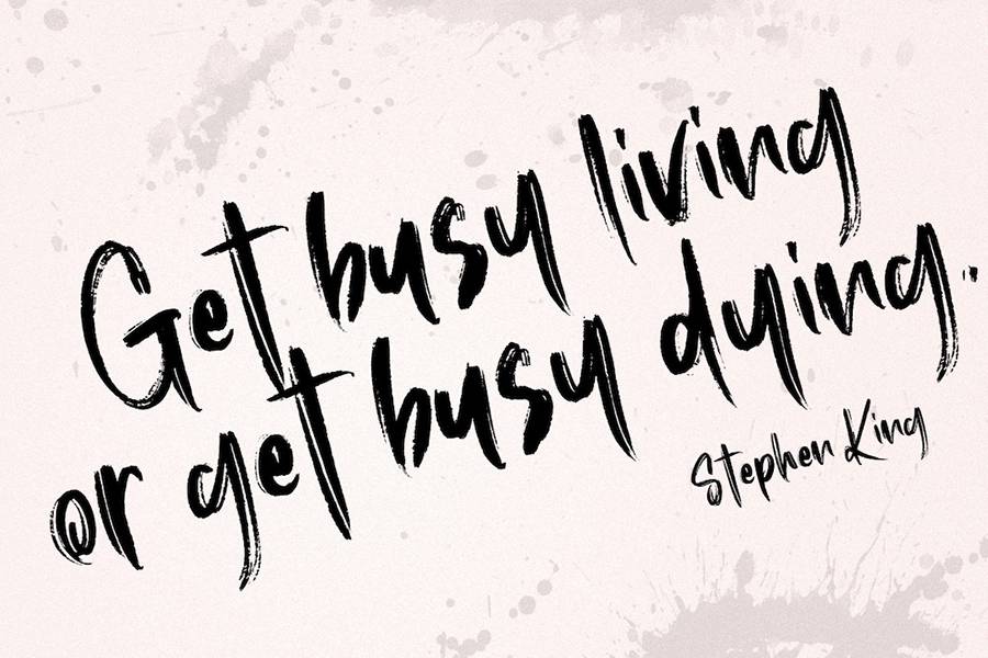 Roosevelt Brush Font Demo sample