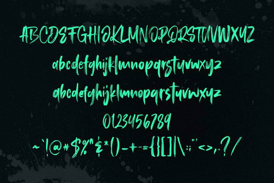Roosevelt Brush Font Demo sample