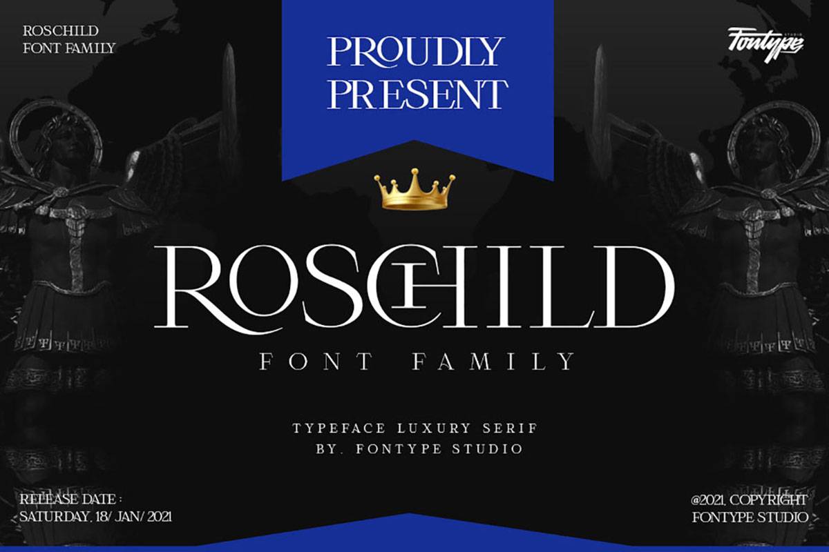 Roschild Font sample