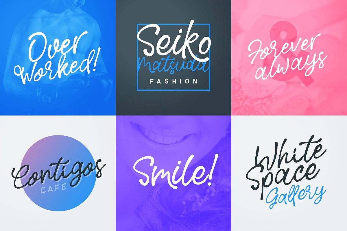 Rose Colored Font sample