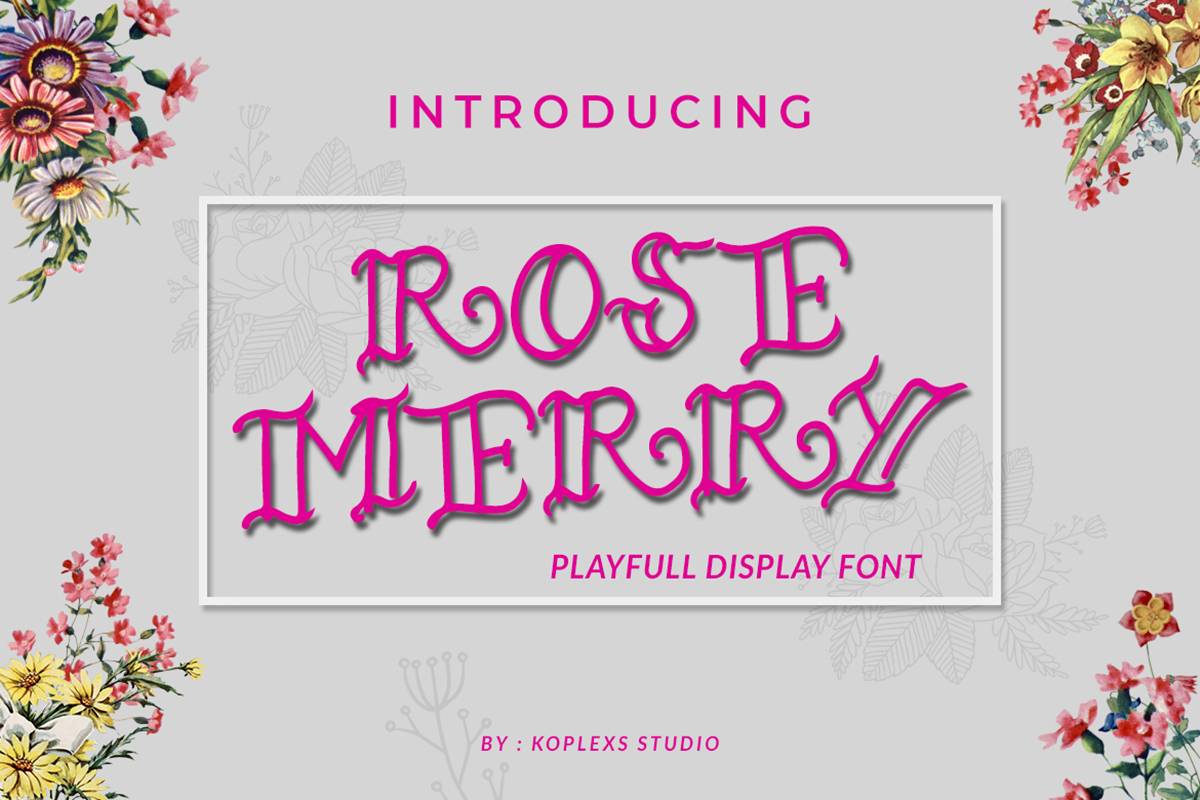 Rose Merry Font sample