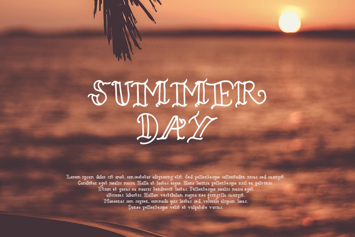 Rose Merry Font sample