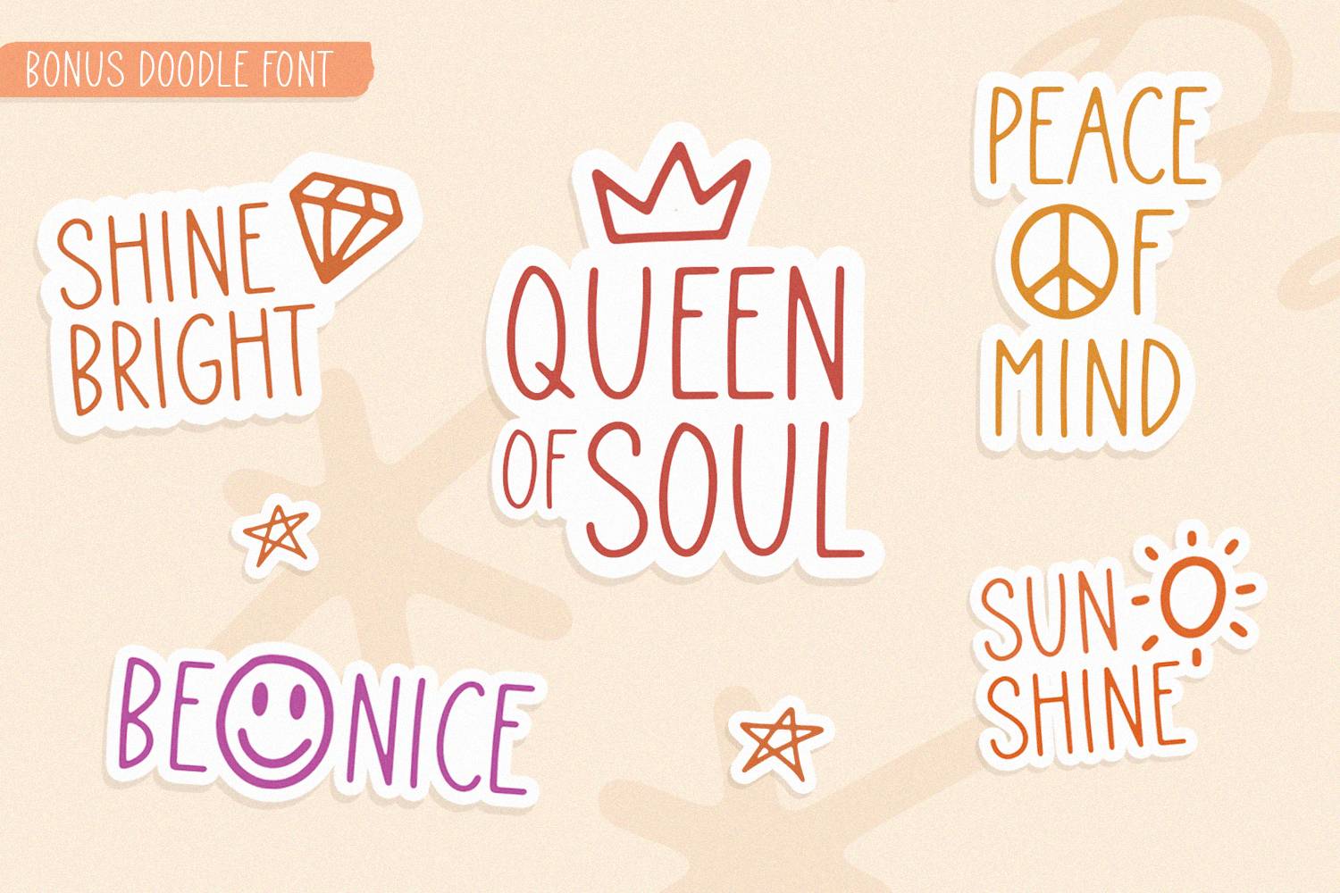 Roseglow Font sample