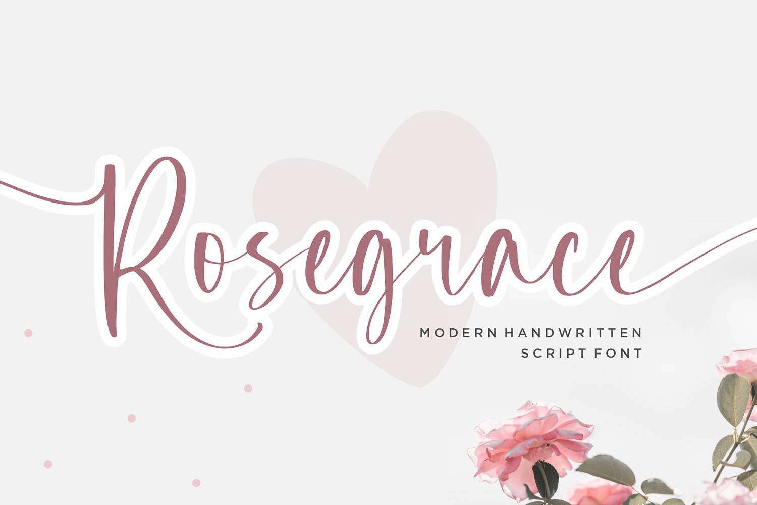 Rosegrace Font sample