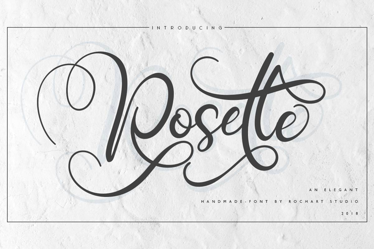 Rosette Font sample