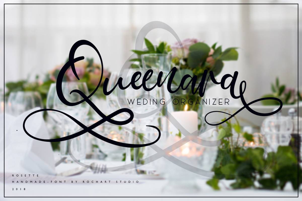 Rosette Font sample