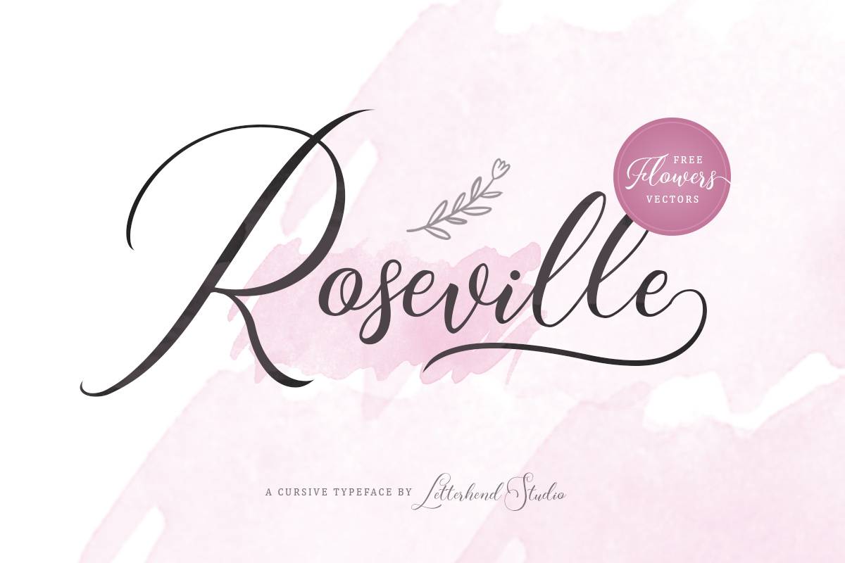 Roseville Font sample