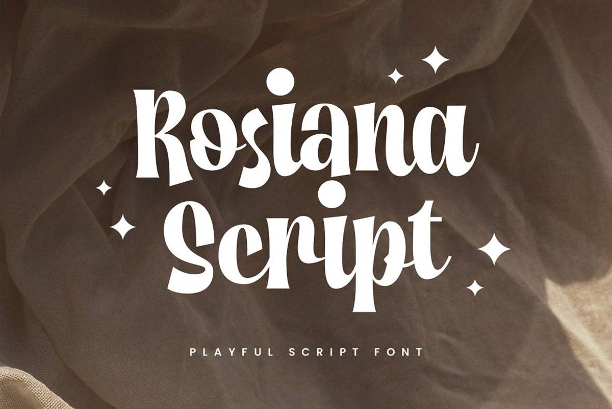 Rosiana Script Font sample