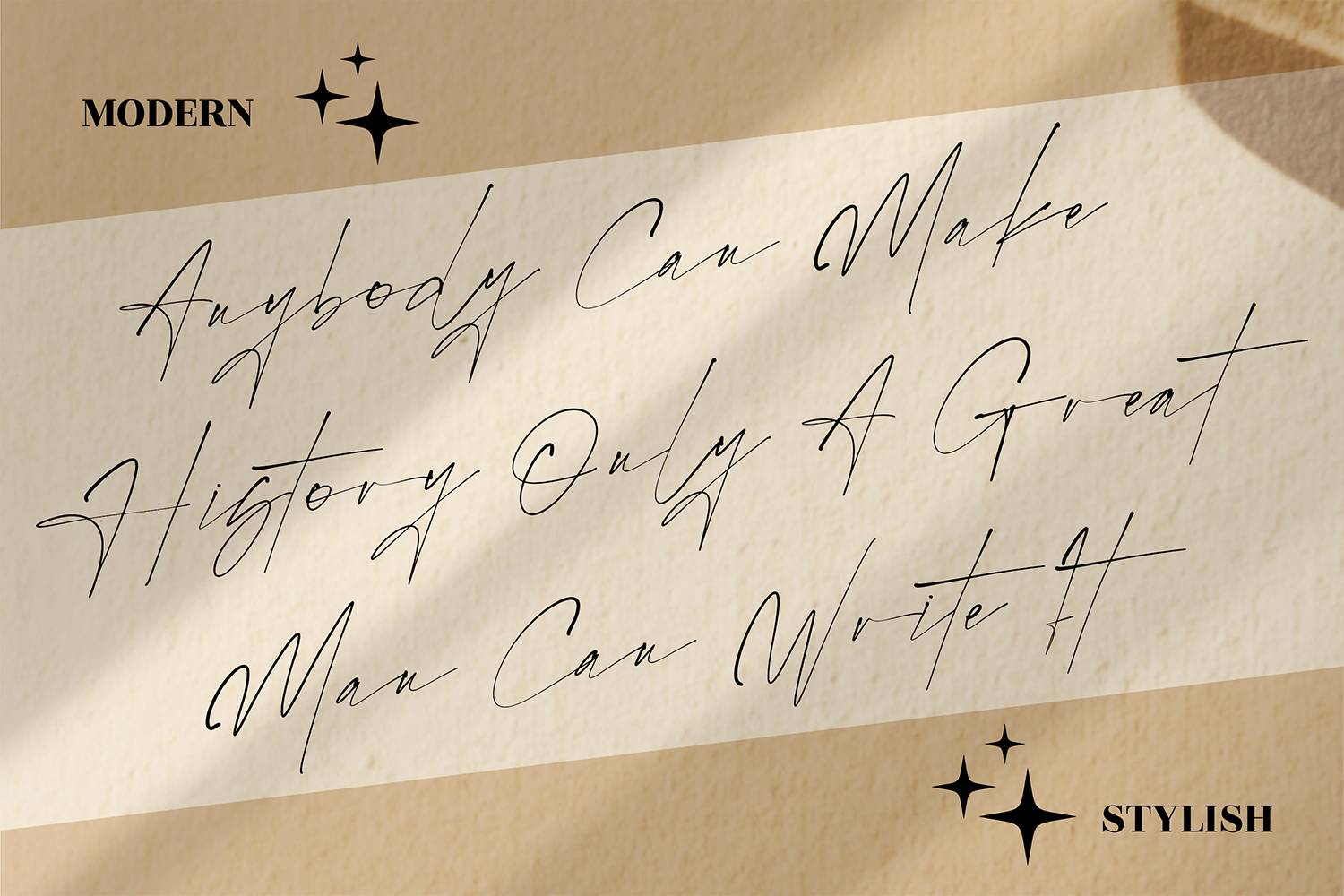 Rostera Signature Font sample