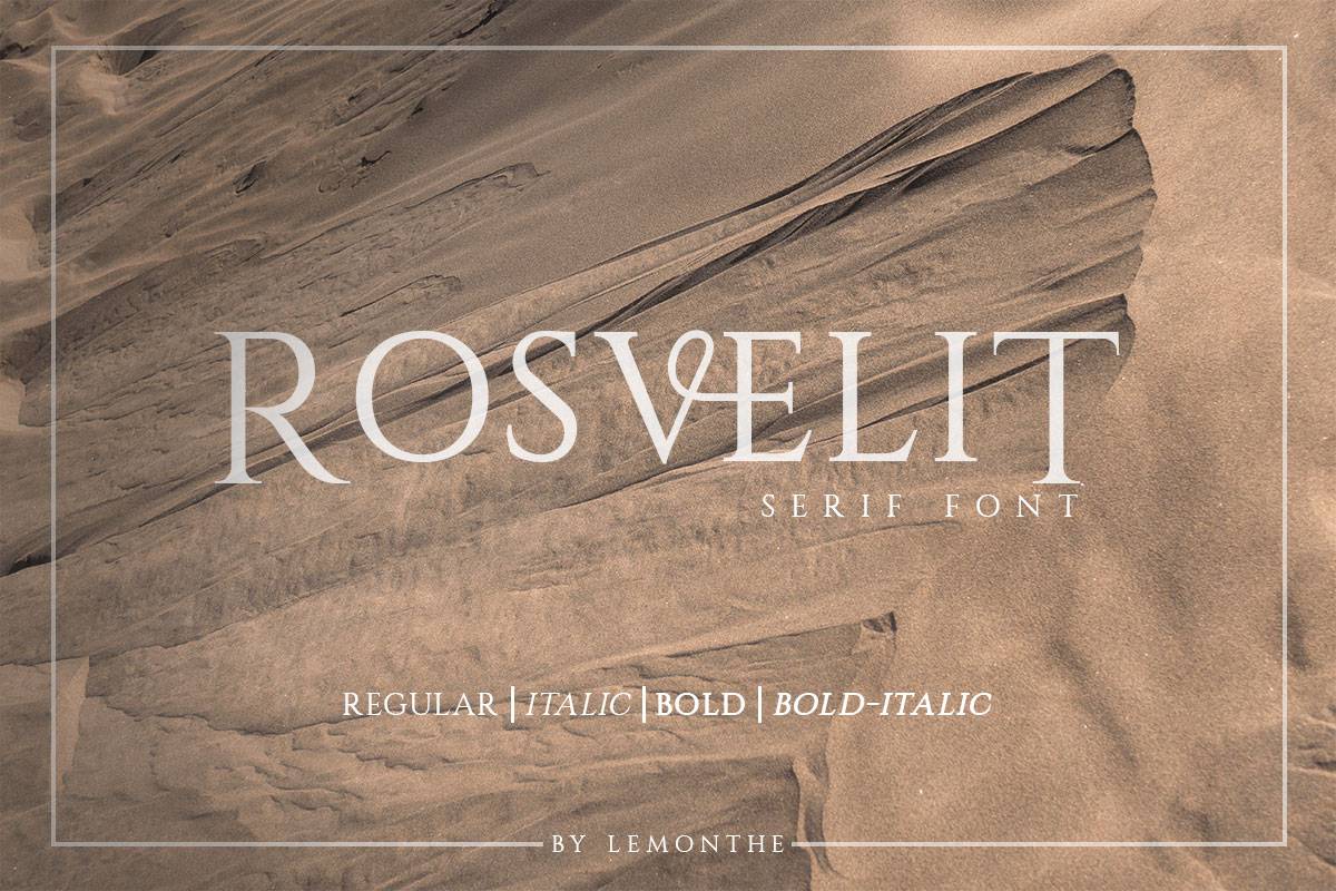 RosveliT Font sample