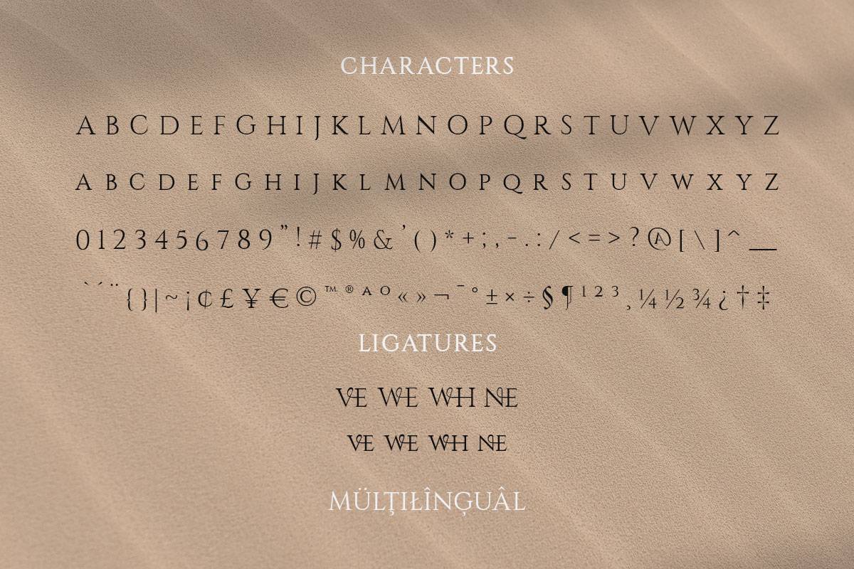 RosveliT Font sample