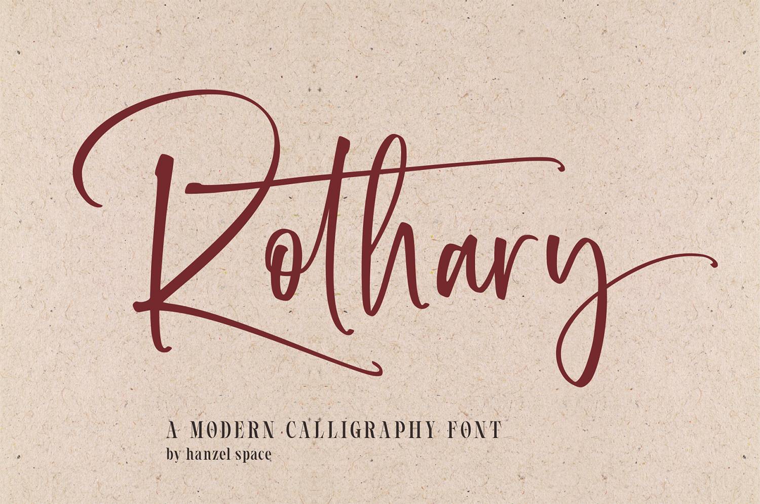 Rothary Font sample
