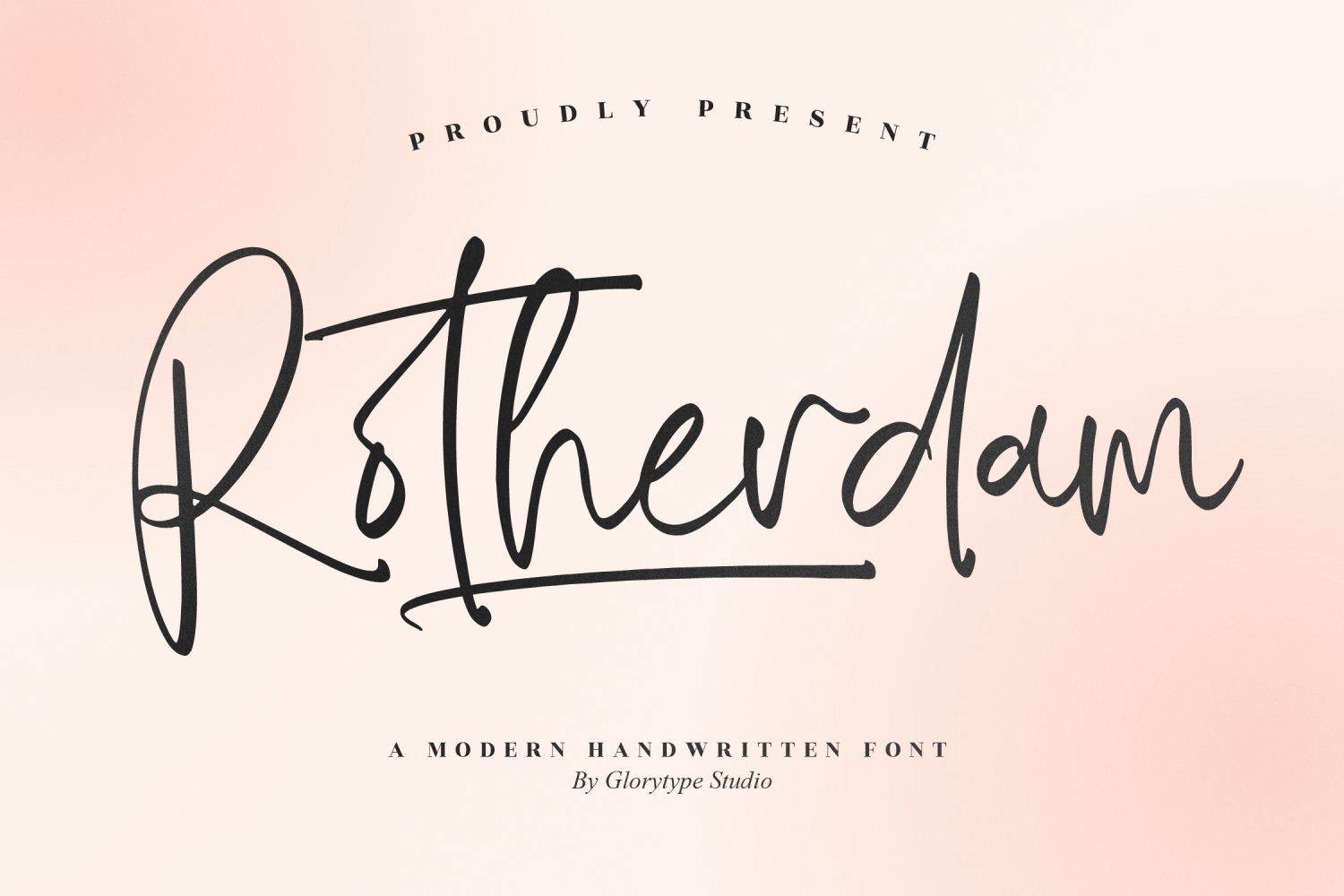 Rotherdam Font sample