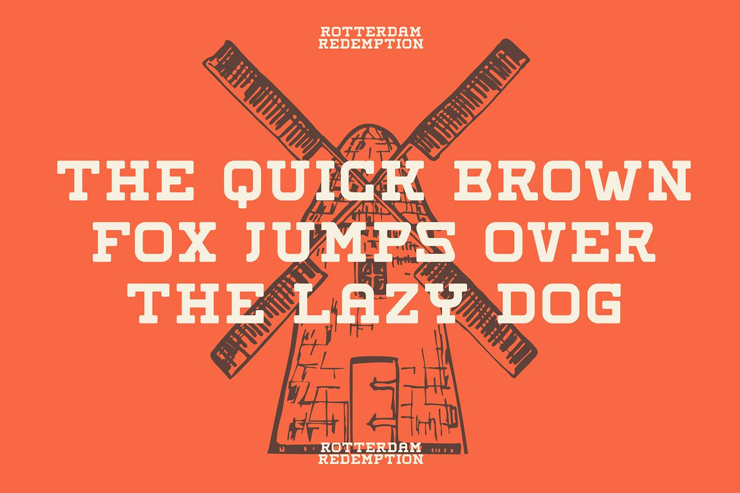 Rotterdan Redemption Font sample