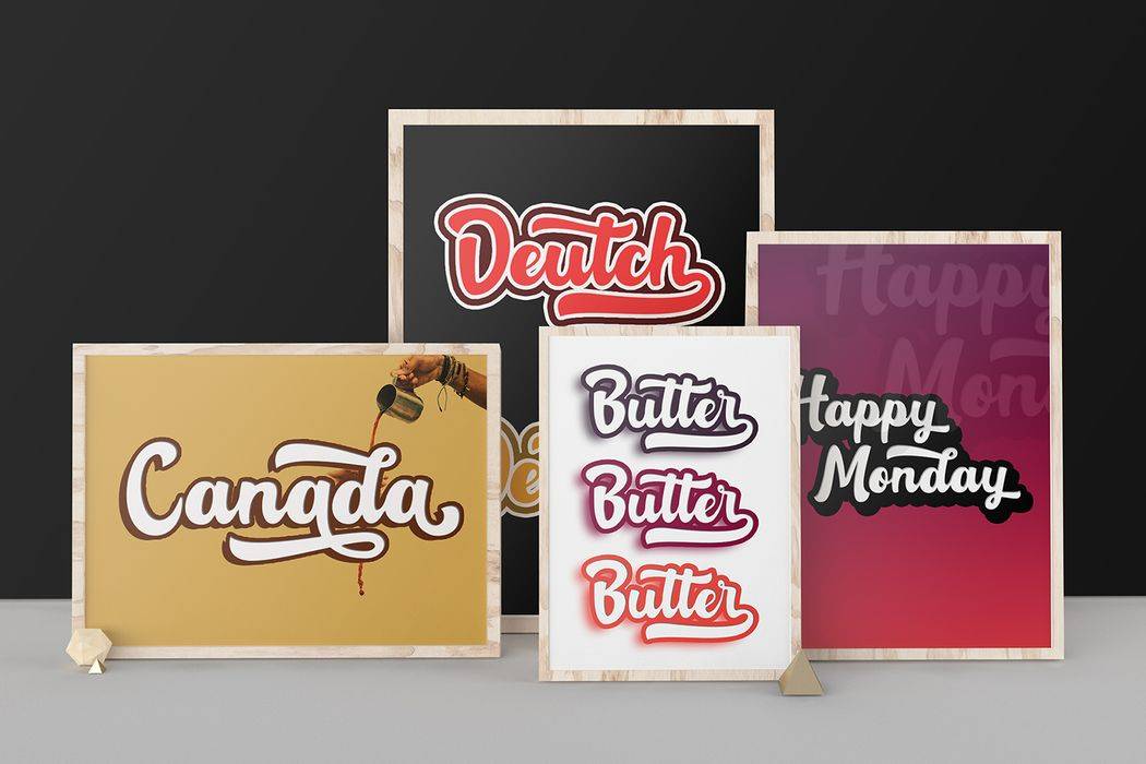 Rotterin Script Font sample