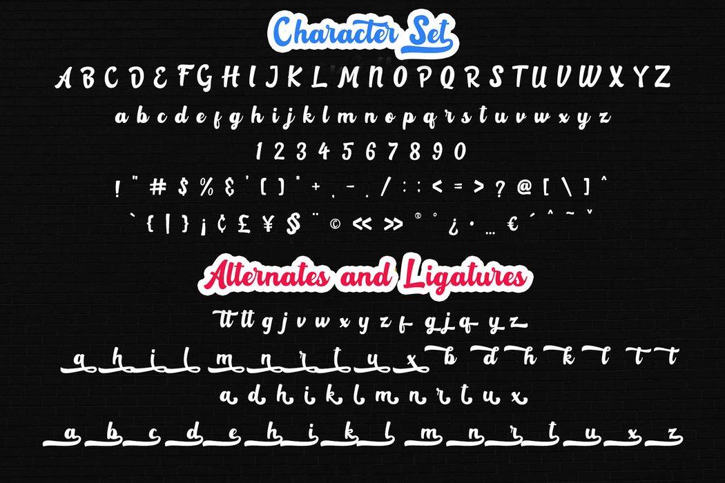 Rotterin Script Font sample