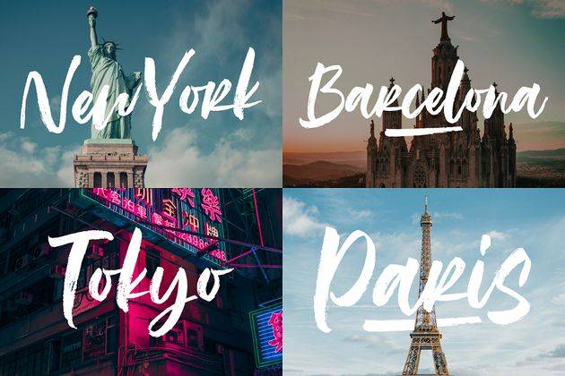 Rough Rough Script Font sample