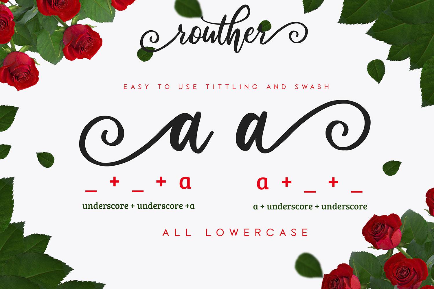Routher Font sample