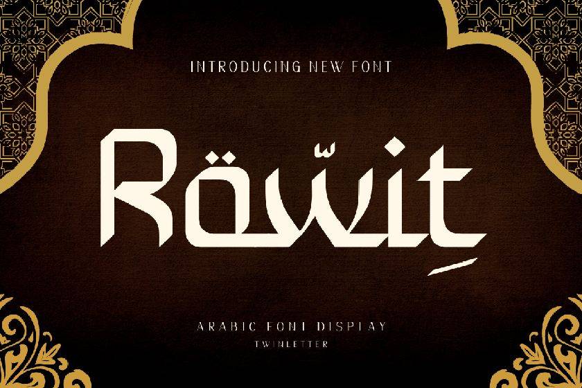Rowit Font sample