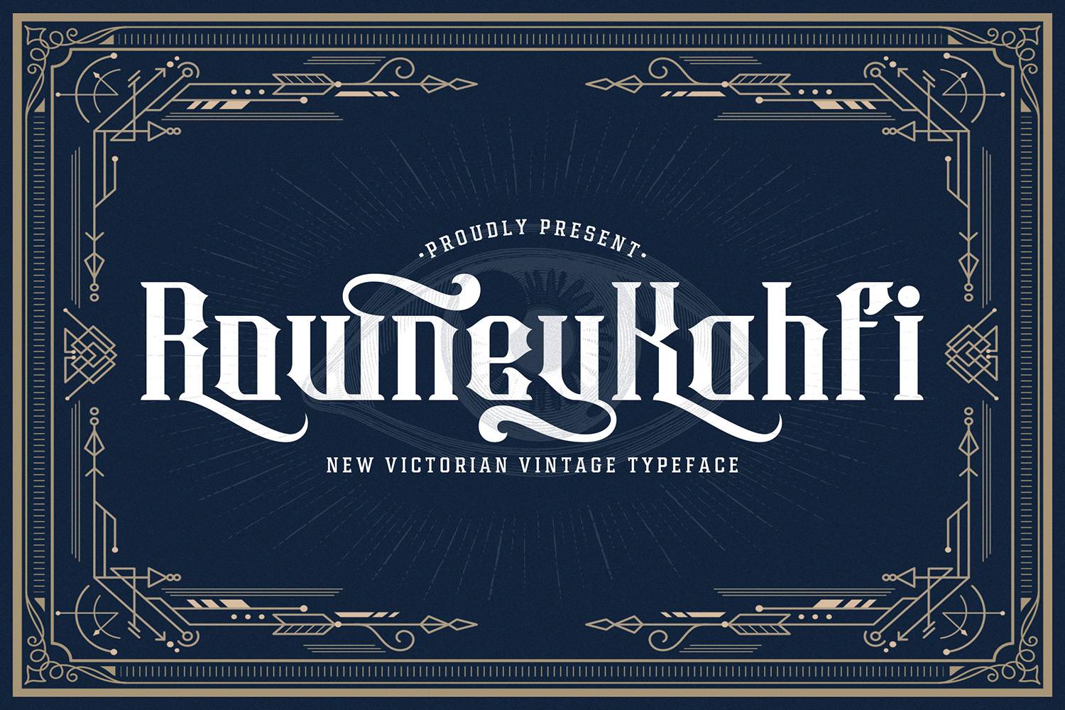 Rowney Kahfi Font sample