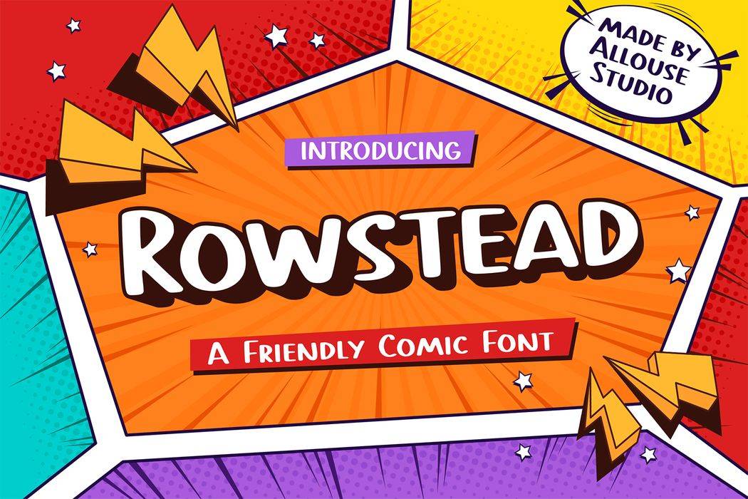 Rowstead Font sample