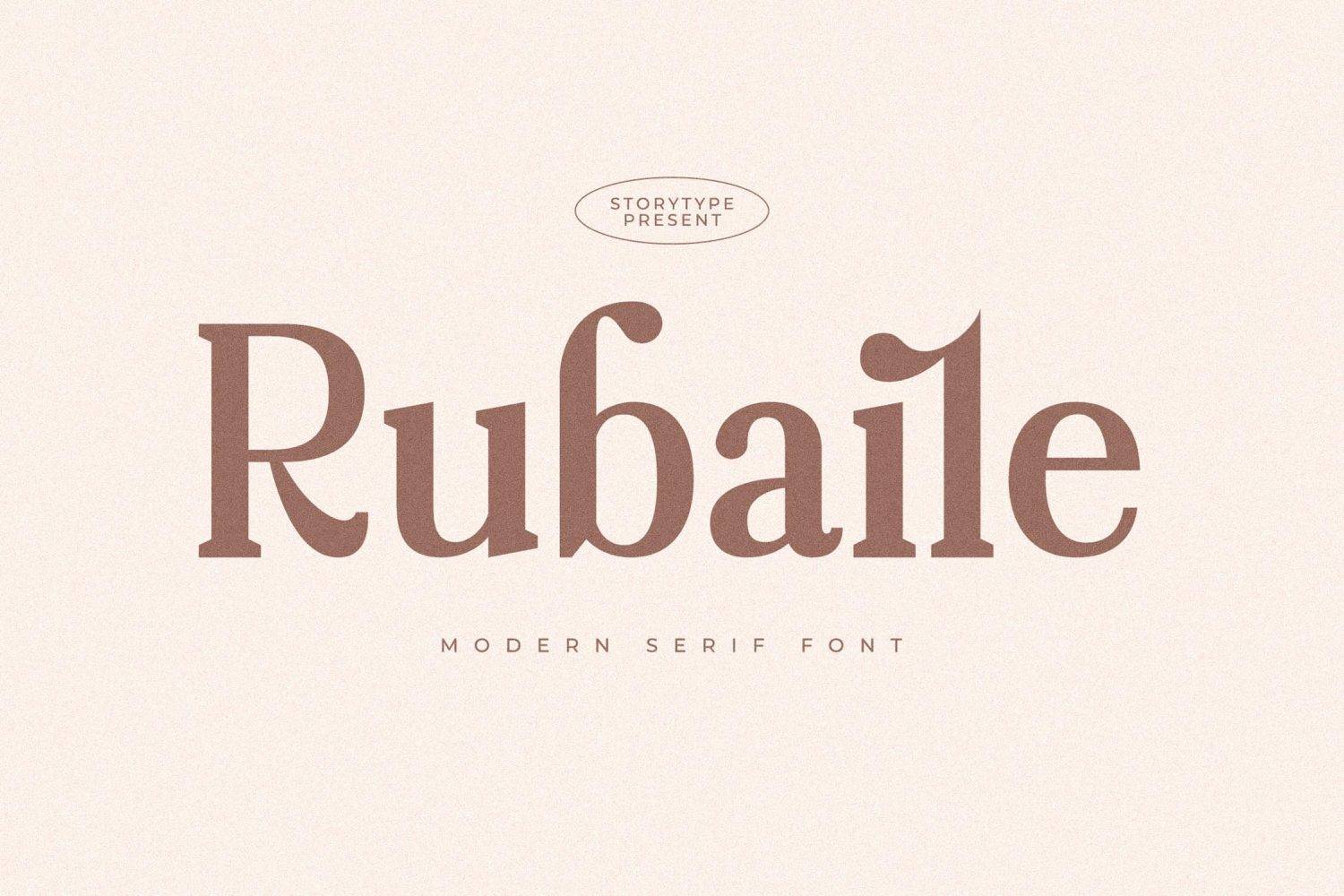 Rubaile Font sample