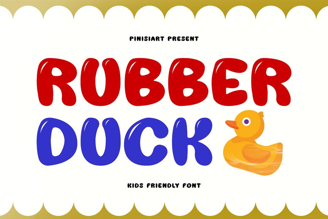 Rubber Duck Font sample