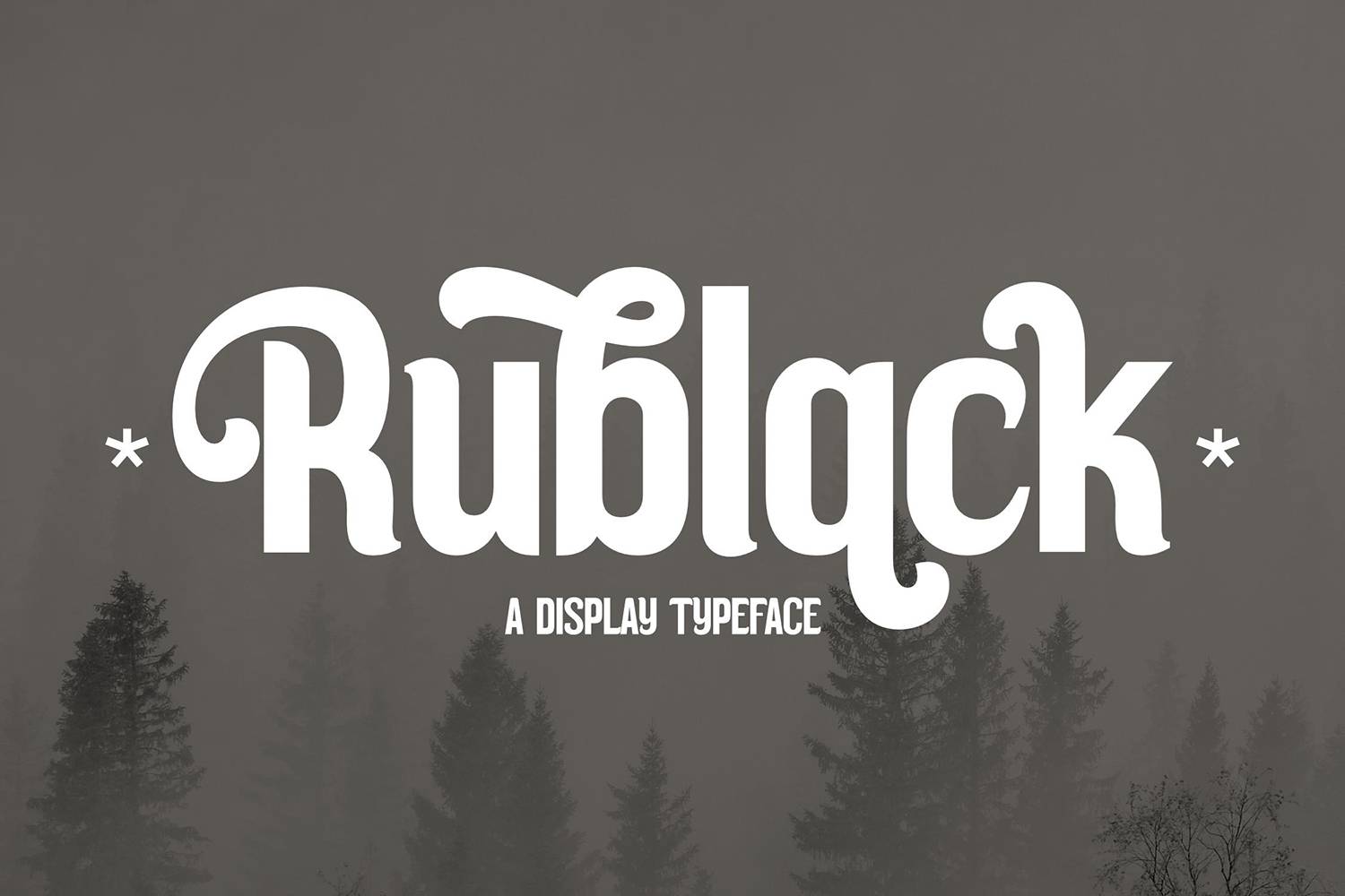 Rublack Font sample