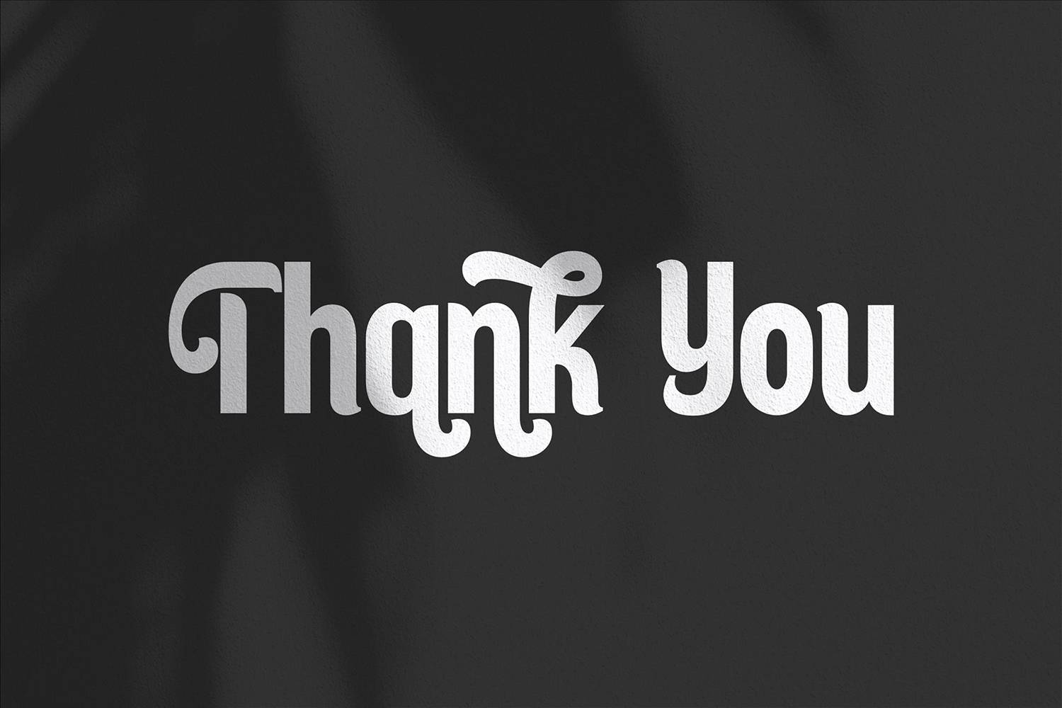 Rublack Font sample