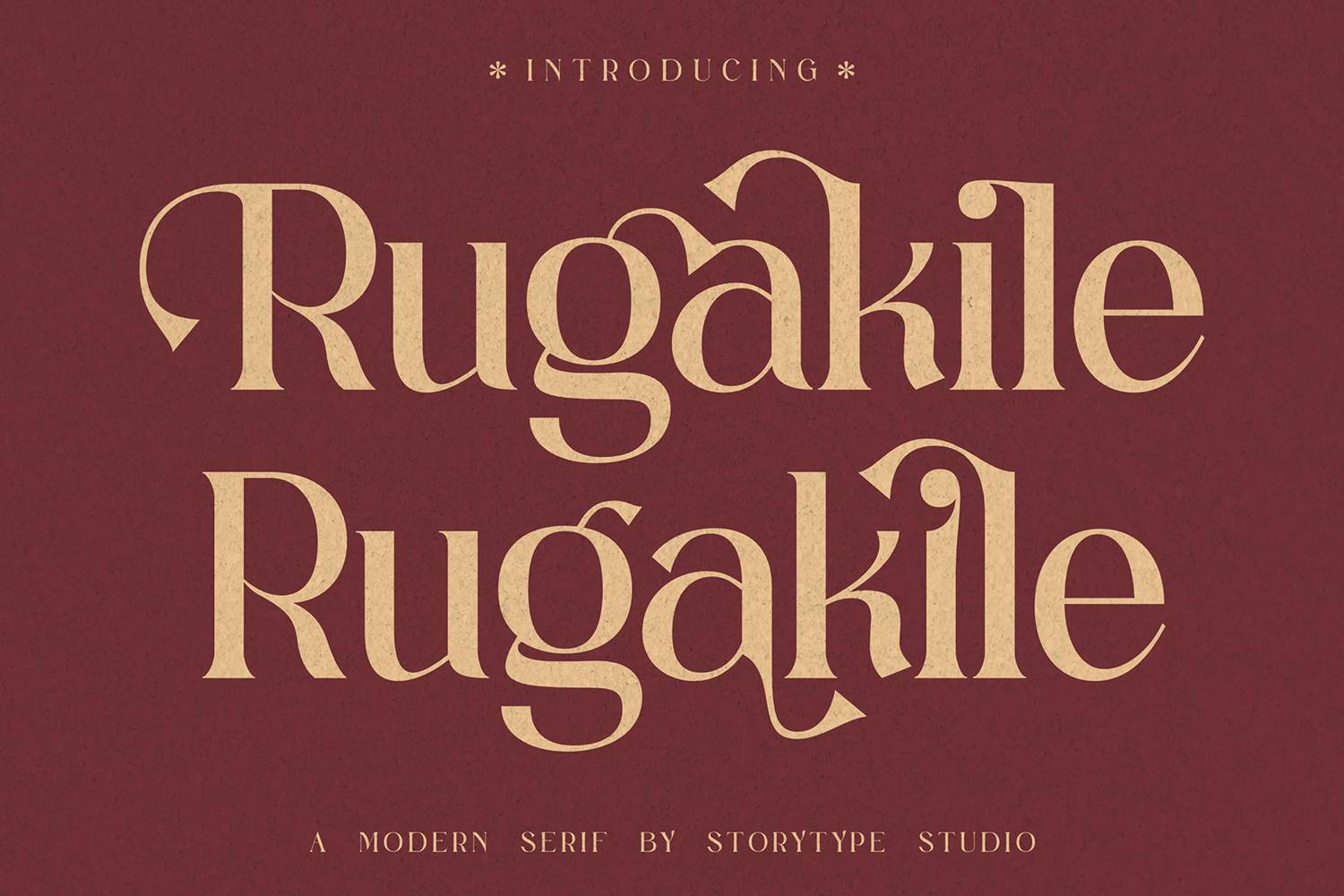 Rugakile Font sample